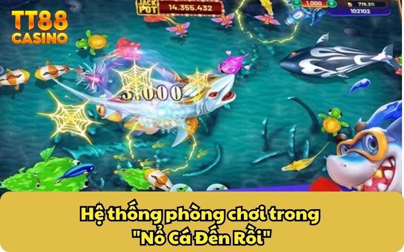 Hệ thống phòng chơi trong "Nổ Cá Đến Rồi"