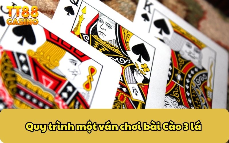 Quy trình một ván chơi bài Cào 3 lá